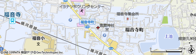 愛媛県松山市福音寺町245周辺の地図