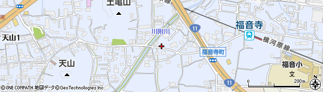 愛媛県松山市福音寺町576周辺の地図