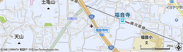 愛媛県松山市福音寺町513周辺の地図