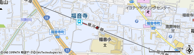 愛媛県松山市福音寺町466周辺の地図