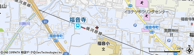 愛媛県松山市福音寺町436-1周辺の地図