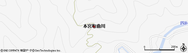 和歌山県田辺市本宮町曲川周辺の地図