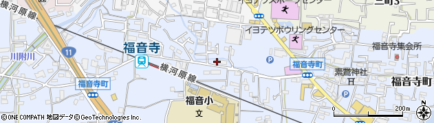愛媛県松山市福音寺町319-5周辺の地図