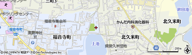 愛媛県松山市福音寺町153周辺の地図