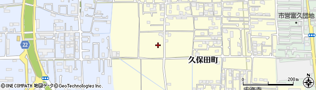 愛媛県松山市久保田町周辺の地図