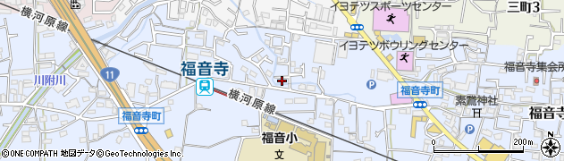 愛媛県松山市福音寺町371周辺の地図