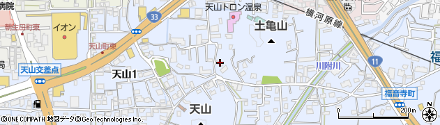 愛媛県松山市福音寺町719-3周辺の地図