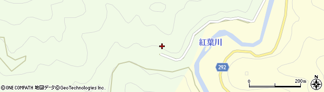 徳島県那賀郡那賀町西納宮ノ谷周辺の地図