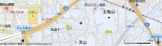 愛媛県松山市福音寺町723周辺の地図