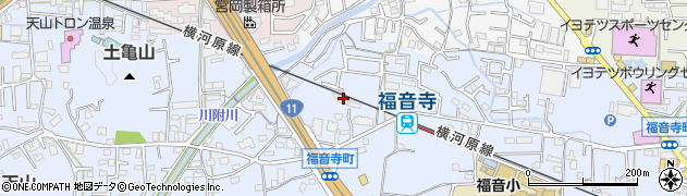 愛媛県松山市福音寺町417周辺の地図