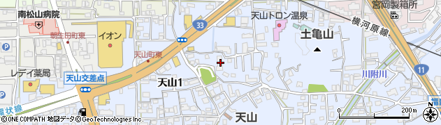 愛媛県松山市福音寺町728周辺の地図