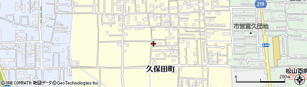 愛媛県松山市久保田町119周辺の地図