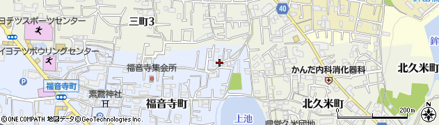 愛媛県松山市福音寺町197-3周辺の地図