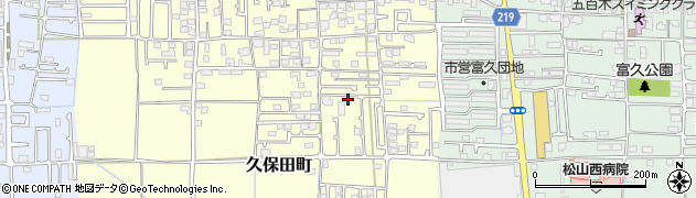 愛媛県松山市久保田町101周辺の地図