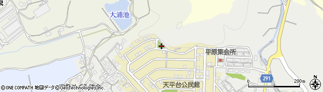 天平台北公園周辺の地図