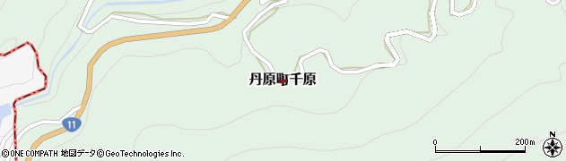 愛媛県西条市丹原町千原周辺の地図