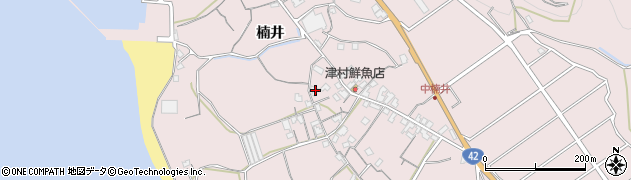 和歌山県御坊市名田町楠井114周辺の地図