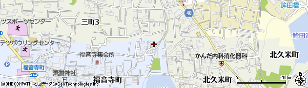 愛媛県松山市福音寺町198周辺の地図