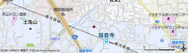 愛媛県松山市福音寺町411-9周辺の地図