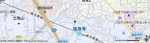愛媛県松山市福音寺町423周辺の地図