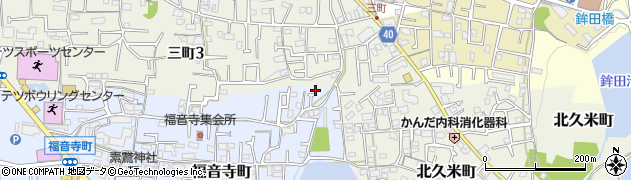 愛媛県松山市福音寺町199周辺の地図