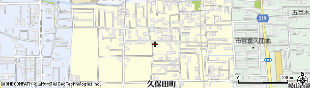 愛媛県松山市久保田町117周辺の地図