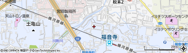 愛媛県松山市福音寺町411周辺の地図