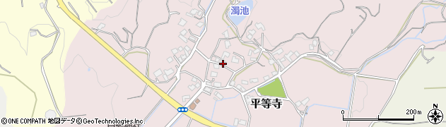 福岡県宗像市平等寺813周辺の地図