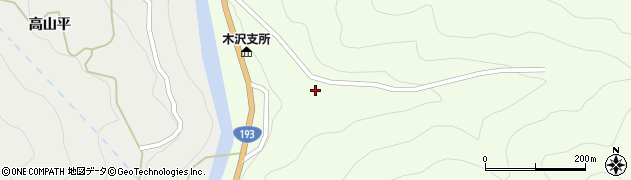 徳島県那賀町（那賀郡）木頭（露口）周辺の地図