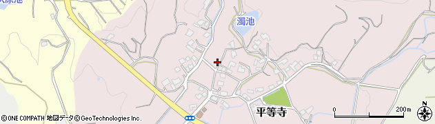 福岡県宗像市平等寺733周辺の地図