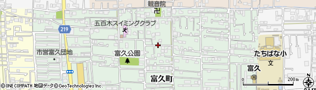愛媛県松山市富久町周辺の地図