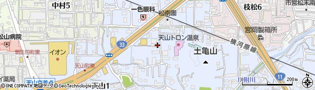 愛媛県松山市福音寺町745周辺の地図