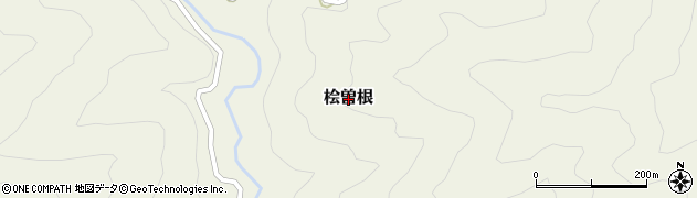 徳島県那賀町（那賀郡）桧曽根周辺の地図