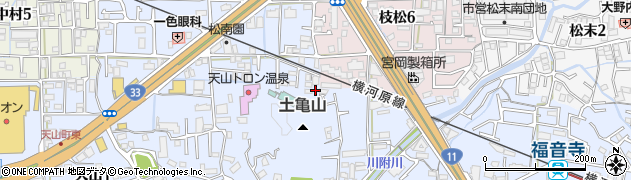 愛媛県松山市福音寺町695周辺の地図