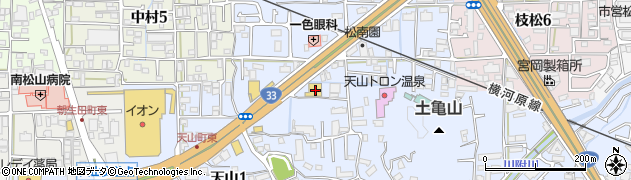 愛媛県松山市福音寺町737周辺の地図