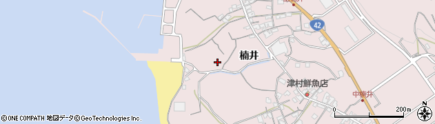 和歌山県御坊市名田町楠井89周辺の地図