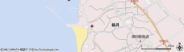和歌山県御坊市名田町楠井75周辺の地図