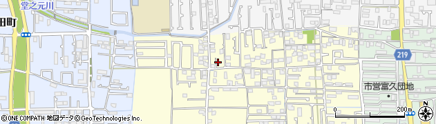 愛媛県松山市久保田町317周辺の地図