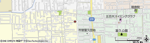 愛媛県松山市久保田町1周辺の地図