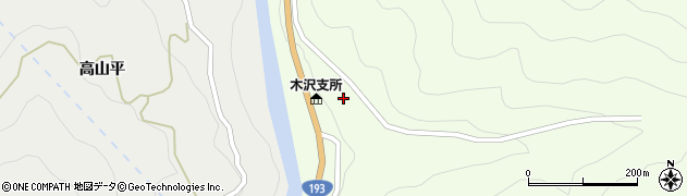 徳島県那賀町（那賀郡）木頭（前田）周辺の地図