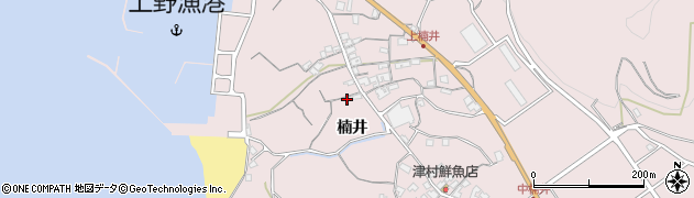 和歌山県御坊市名田町楠井52周辺の地図
