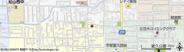 愛媛県松山市久保田町402周辺の地図