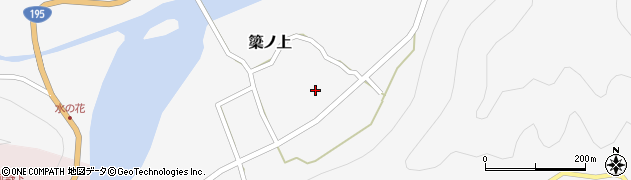 徳島県那賀郡那賀町簗ノ上スリハリ周辺の地図