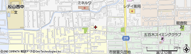 愛媛県松山市久保田町377周辺の地図