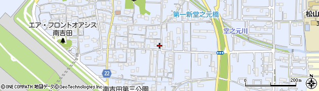 愛媛県松山市南吉田町1038周辺の地図