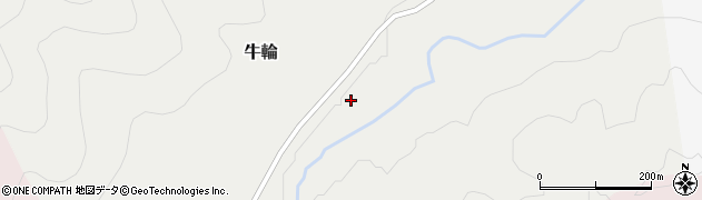 徳島県那賀郡那賀町牛輪てんし周辺の地図