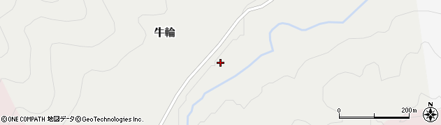徳島県那賀町（那賀郡）牛輪（てんし）周辺の地図