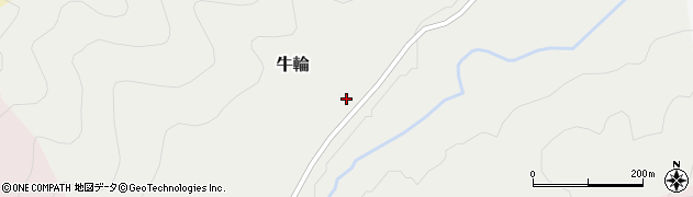 徳島県那賀郡那賀町牛輪志やうこう谷周辺の地図