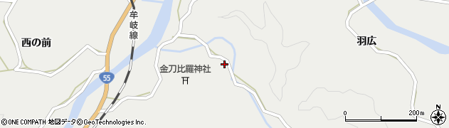 徳島県阿南市福井町土佐谷周辺の地図