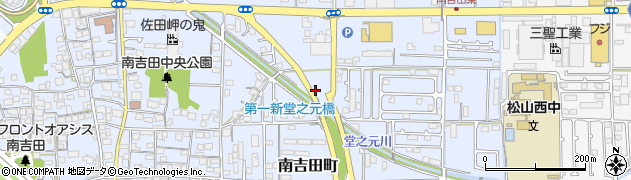 愛媛県松山市南吉田町1401周辺の地図
